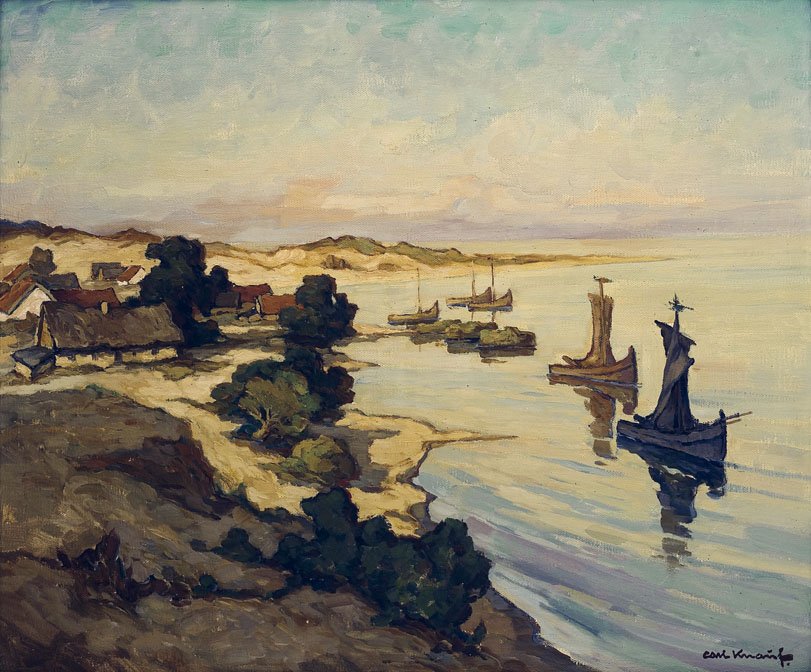 Paveikslas: Valtys Kuršių mariose