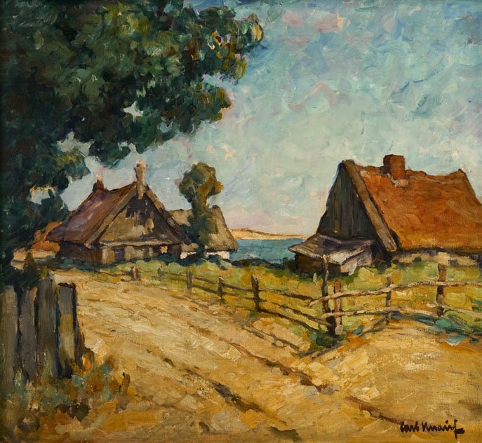 Paveikslas: Žvejų namai Nidoje